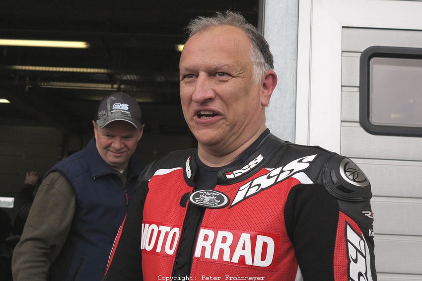Sachsenring Classic 2014
Michael Pfeiffer, Chefredakteur von Europas größter Motorrad-Zeitschrift
