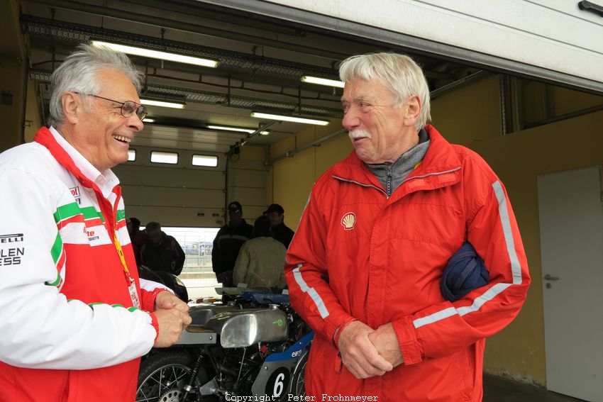 Sachsenring Classic 2014
DDR Sprecher Legende Lutz Weidlich, Klaus Wagner
