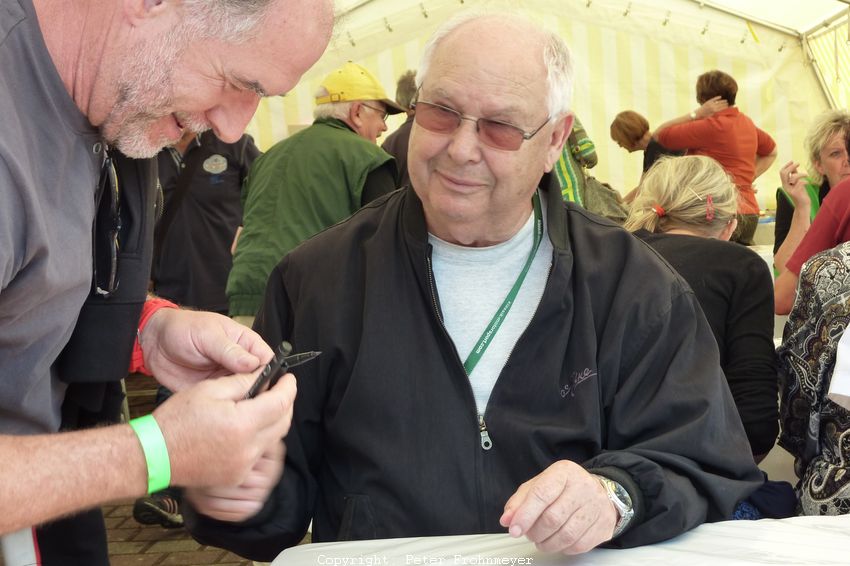 „4. Internationale Motorsport Klassik" - St. Wendel 2014
Hans Georg Anscheidt - 1966, 1967 und 1968 Weltmeister auf Suzuki in der 50-cm³-Klasse
