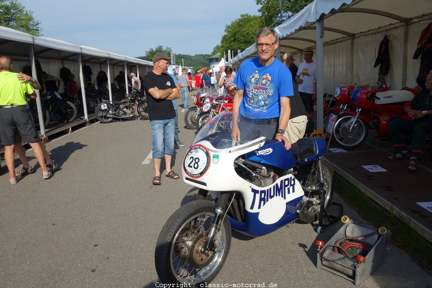 Solitude Revival 2015
Rolf Blatter (Vizeweltmeister 1979 Kreidler) - Triumph
