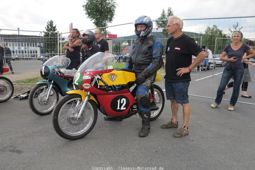 Lois Berkeveld (Maico RS2) mit Aalt Toersen als Helfer
