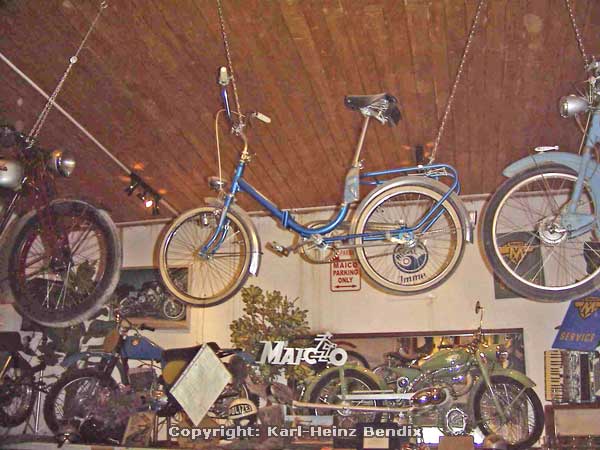 MAICO-Treffen in Rain am Lech, 25.-28. Mai 2006
Bis in die 70er Jahre gab es MAICO-Fahrräder, wie dieses Mini-Bike aus der Sammlung von Anton Mayr


