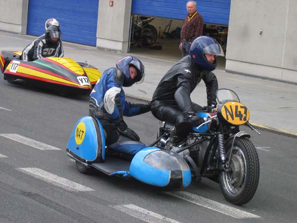 N47
Heiko Klink, André Hambsch, BMW R 51/3 mit 600 ccm, 1953

