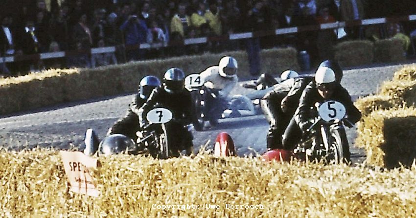 Bremerhaven 1974
14 Blum/Marx, 7 Dawicki/Glück, 5 Schmelzer/Fehrmann (Horex)
