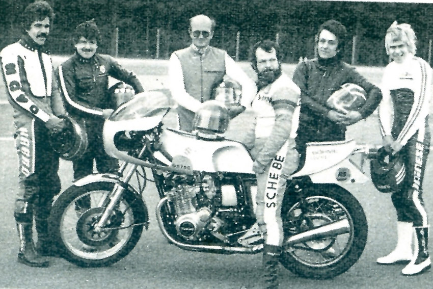 Lucke Braun, Peter Schrötges, Siggi Güttner, Winni Scheibe, FJS Schermer, Walter Koschine
Foto: Archiv Scheibe
