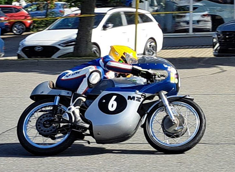 Zschorlauer Dreieck Classic GP 2026
Michel Deisinger,
 MZ, 8 Gang, 125ccm von 1968. Ex Rennmaschine von Heinz Rosner
