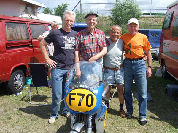 Thomas Siebig, Hans Hinn, Siegfried Merkel, Erich (der Schnelle) Sander
