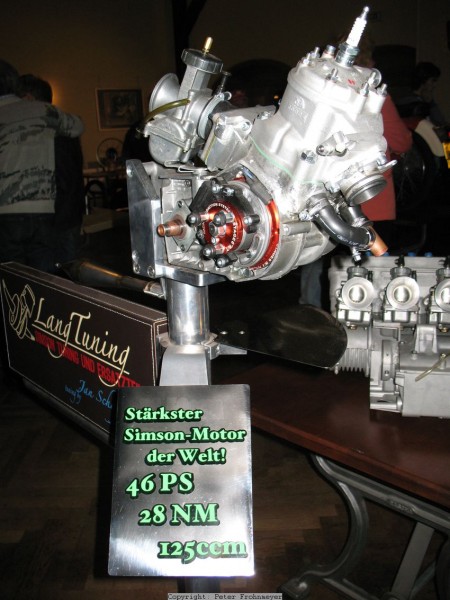 Stärkster Simson Motor der Welt, 125ccm, 46 PS
