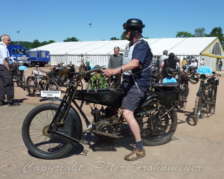 Motorrad Veteranen-Rallye Ibbenbüren 2012
Hans-Dieter Springer, Wanderer 4, 500ccm, Bj. 1914
