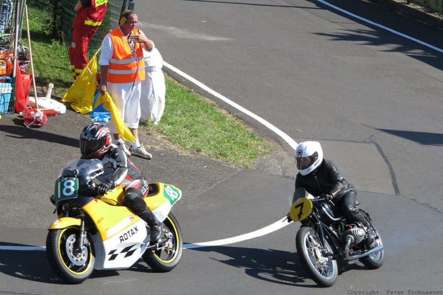 Schottenring Classic Grand-Prix 2012
Wolfgang  Krischke - Armstrong CF 250, Lothar John - BMW RS 54
