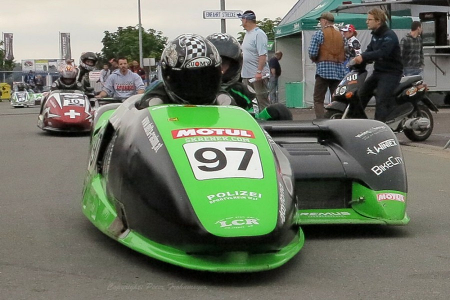 German Speedweek 2012 - Sidecar WM
Grabmuller Michael/Wafler Ueli - LCR Kawasaki
