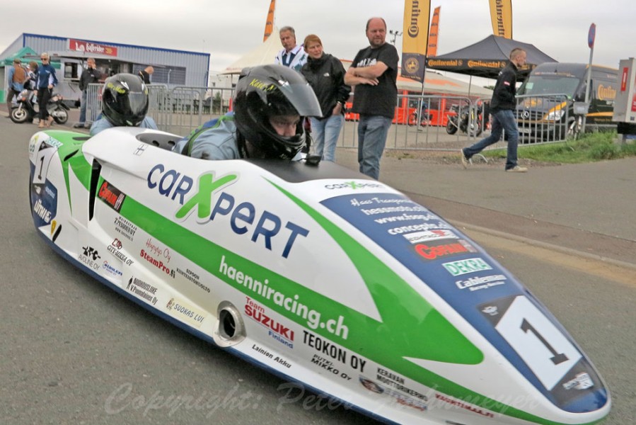 German Speedweek 2012 - Sidecar WM
Päivärinta Pekka/Hänni Adolf - LCR Suzuki
