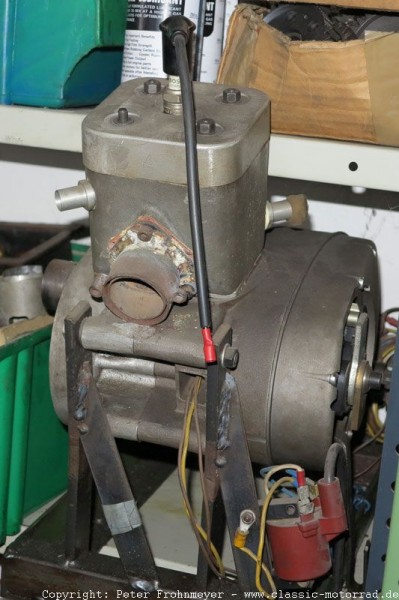 Prüfstandmotor mit 125ccm
