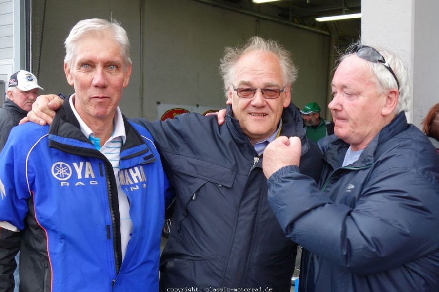 Sachsenring Classic 2015
Alan North, Ferry Brouwer, Alex George
