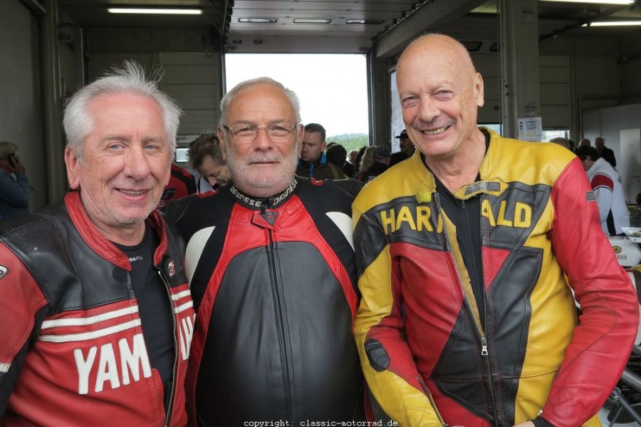 Sachsenring Classic 2015
Reinhard Hiller, Horst Lahfeld, Harald Merkl
