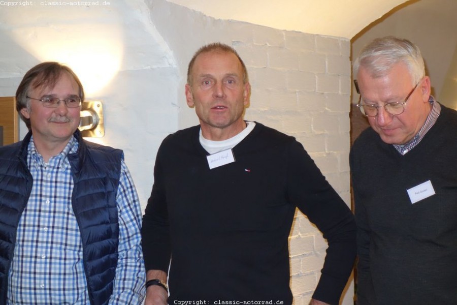 VeRa-Wintertreffen Einbeck 2015
Michael Sonnick, Ex-Europameister Herbert Hauf und Paul Gockel „Norton-Paule“ 
