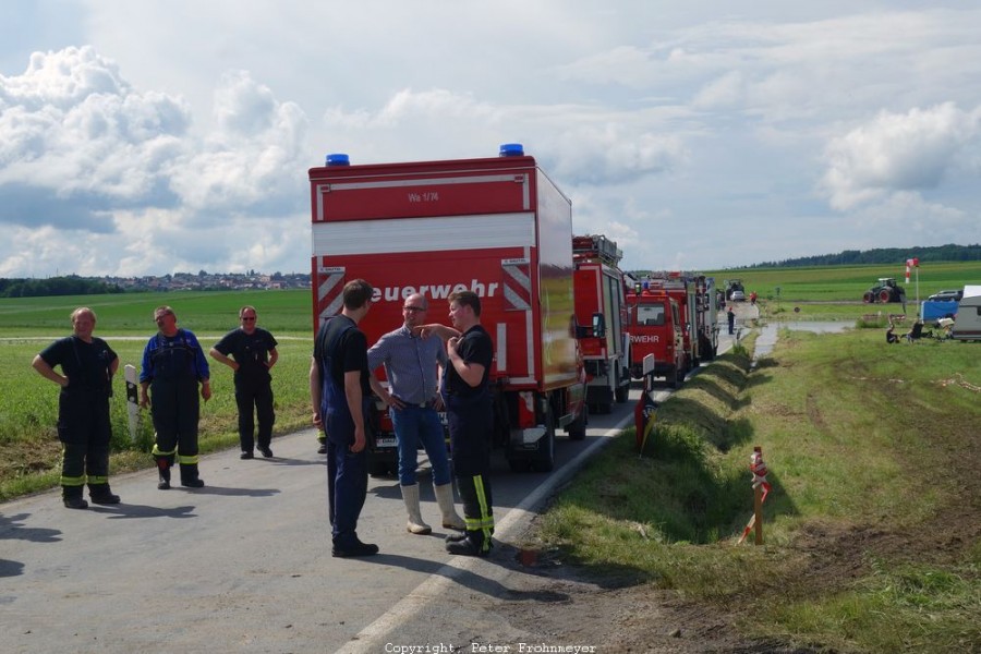 Odenwaldring Klassik - Flugplatz Walldürn
Straßenüberflutung in Richtung Walldürn
