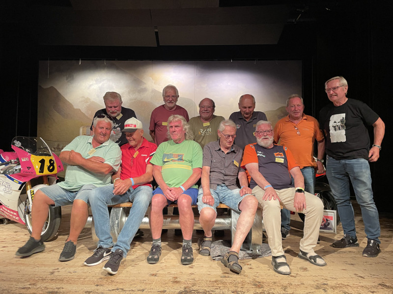 Ehemalige Motorrad-Rennfahrer bei der Kampenwand Historic
