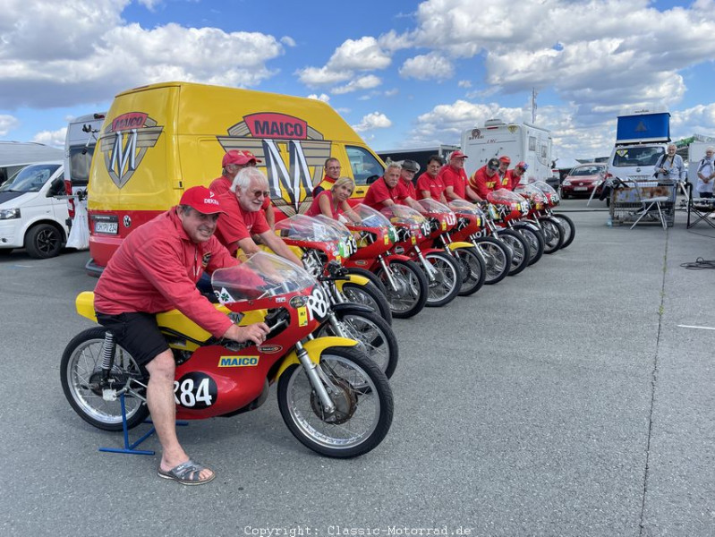 Sachsenring Classic
Maico-Team am Sachsenring
