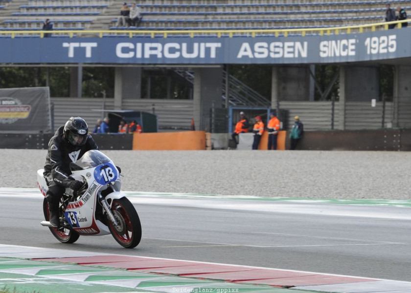 Classic GP Assen 2022
Heiner Mohrhardt, Yamaha TZ350 (ex Martin Wimmer)
Foto: Seidenglanz/gppixx
