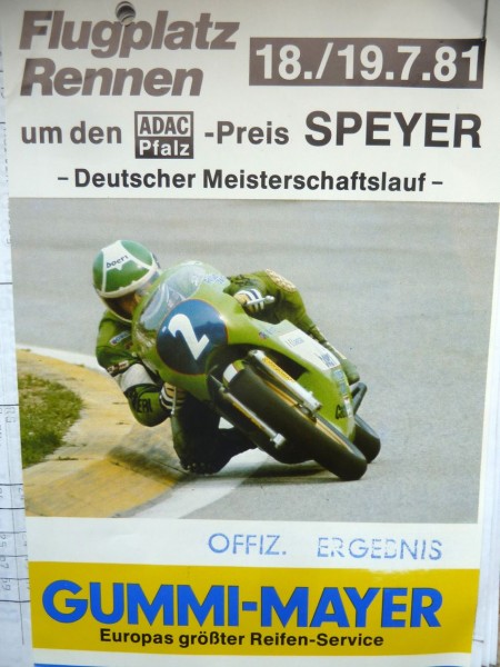 1981 I-Lizenz
Flugplatz - Rennen Speyer
