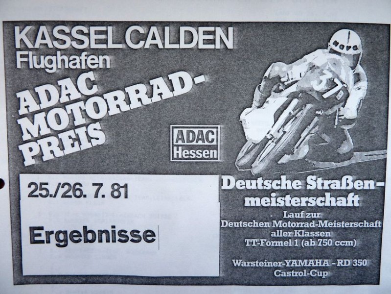 1981 I-Lizenz
Flugplatzrennen Kassel/Calden 1981
