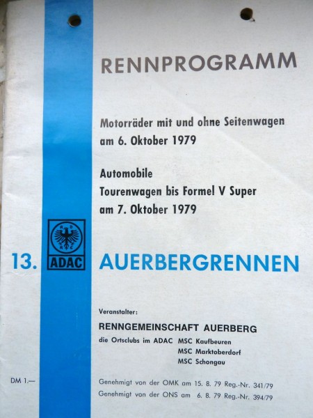 1979 I-Lizenz
Auerbergrennen
