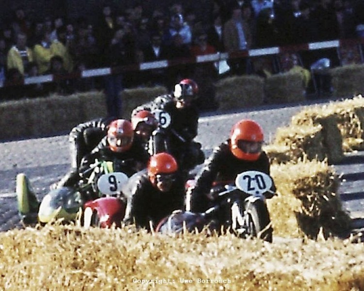 Bremerhaven 1974
20 Kuska/Held-Honda, 9 Huber/Huber, 16 Bertram/Bertram
