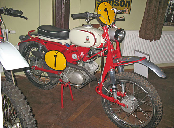 Simson Geländesportmaschine, 50ccm, etwa 5,5PS, Baujahr 1964
