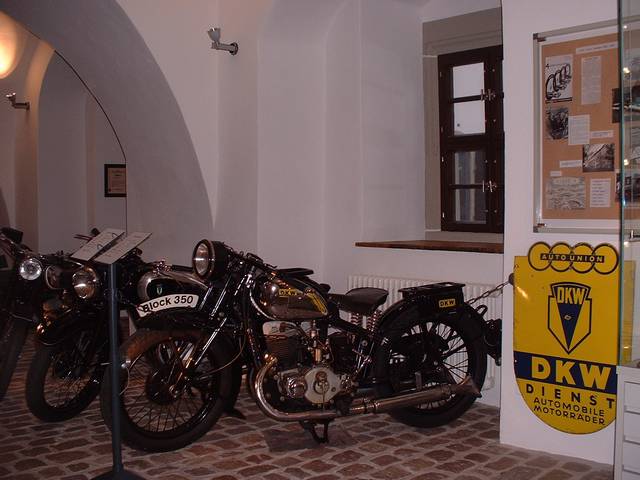 Das neue Museum Motorradtraueme in der DKW - MZ Stadt Zschopau
DKW Block 350 Membranmotor 

