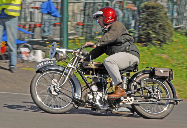 Wolfgang Fromm, AJS, 500ccm, Bj.1927
