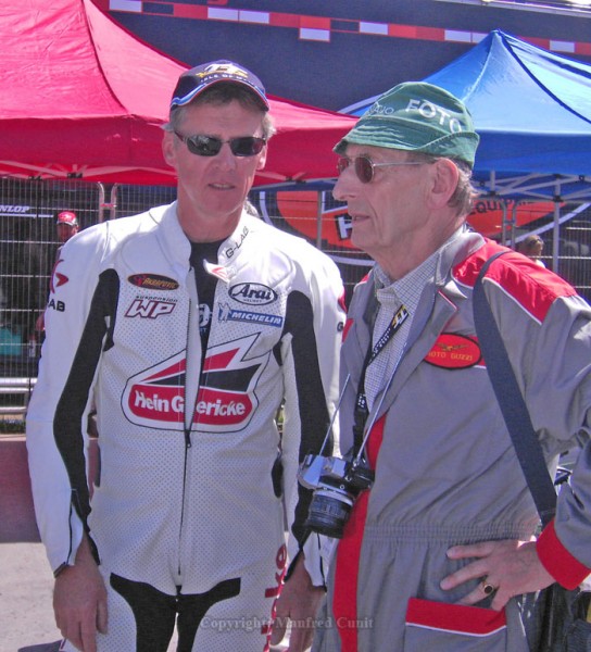 TT Lap of Honour
Peter Rubatto, Karl Schleuter
