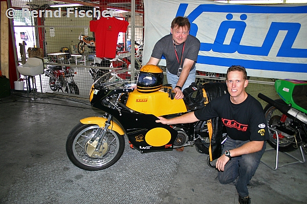 Bikers` Classics 2004
Frank Frohberg und seine wunderschöne restaurierte König 500 und Mark Newcombe
