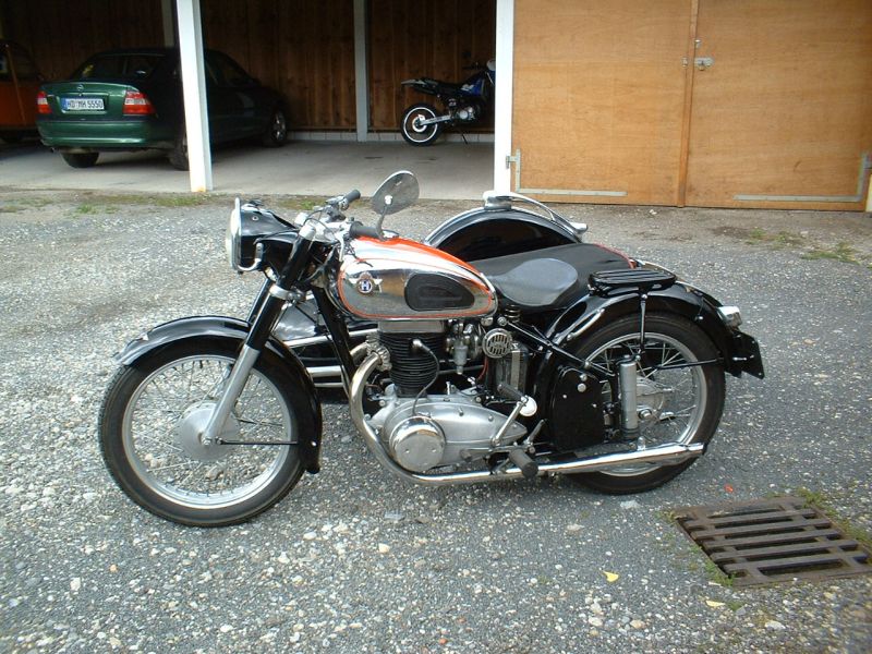 Steib 500 mit Regina 350 Bj, 1953 beides..
