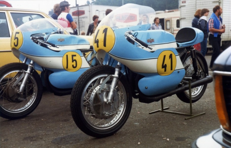 Bianchi 250 and 350
These two Bianchi´s were seen at the 1981 Zolder Historic GP. probably a 250 and a 350
