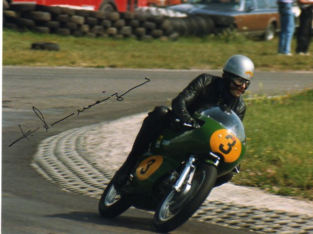 Kurt Schweizer in voller Fahrt in Lignieres
