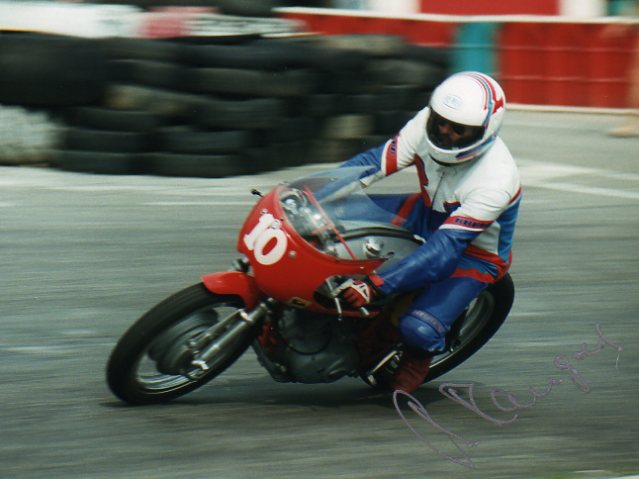 Christian Mangold auf Ducati MKII 350ccm 1968
