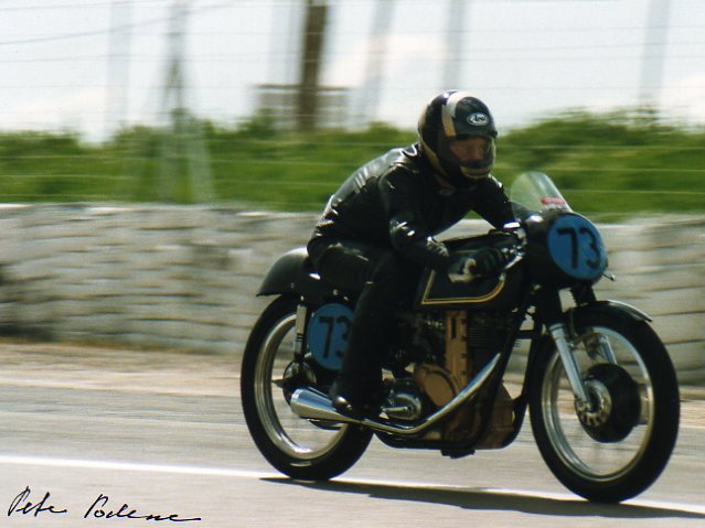 Peter Podesser auf AJS Boy Racer 350ccm 1962
