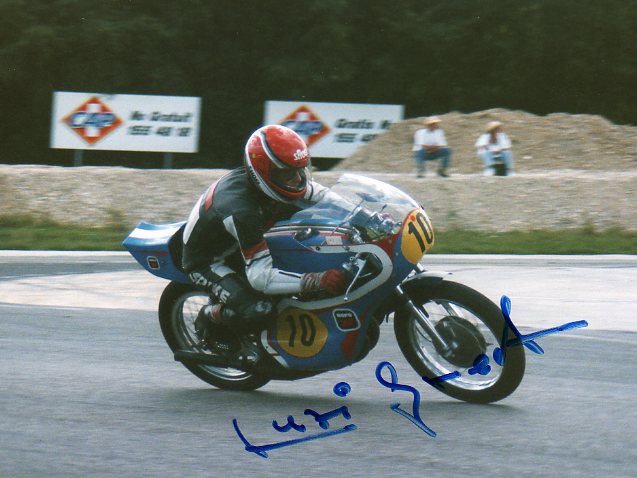 Luzi Grest auf seiner Suzuki
