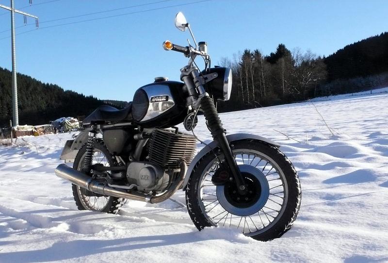 Mein Wintermoped MZ TS 300 a
