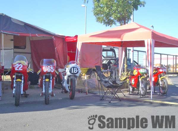 Das Maico team bei der Historic Leipzig
