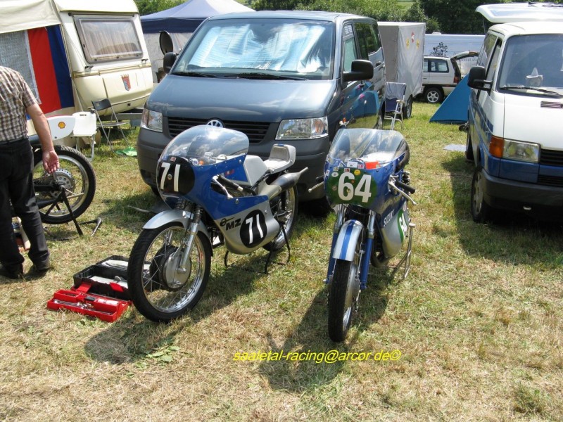 MZ RE 125 von Günter Hilbig und Suzuki TR 250 von Günter Marschall
