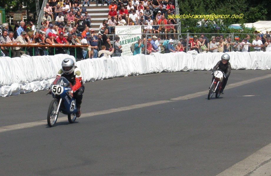 Matthias Schulze und Gernot Weser - beide auf Kreidler
