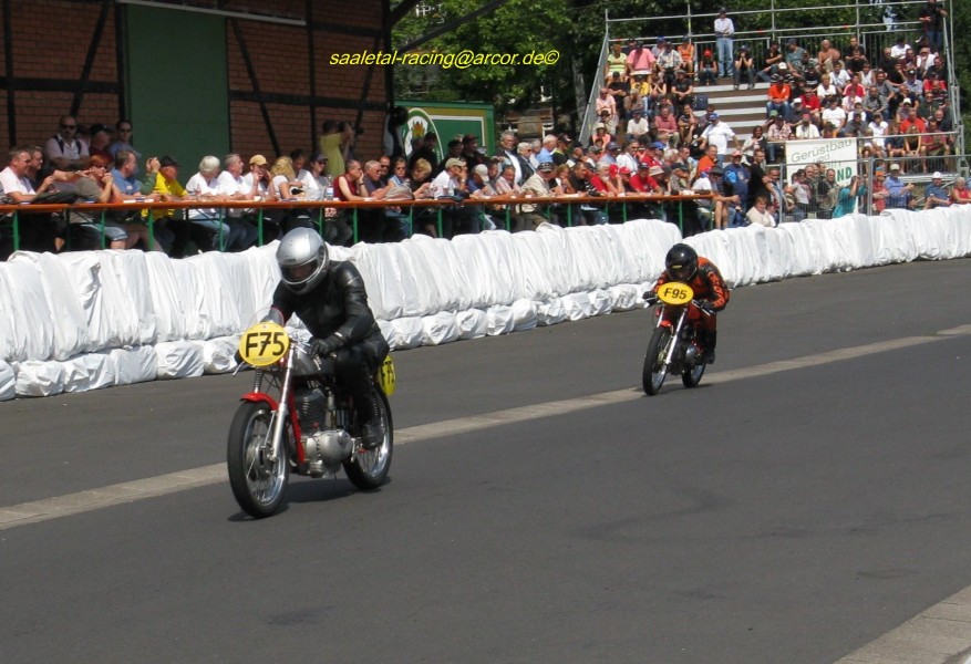 Peter Bullinger - Moto Morini und Frank Baltes - Motobi
