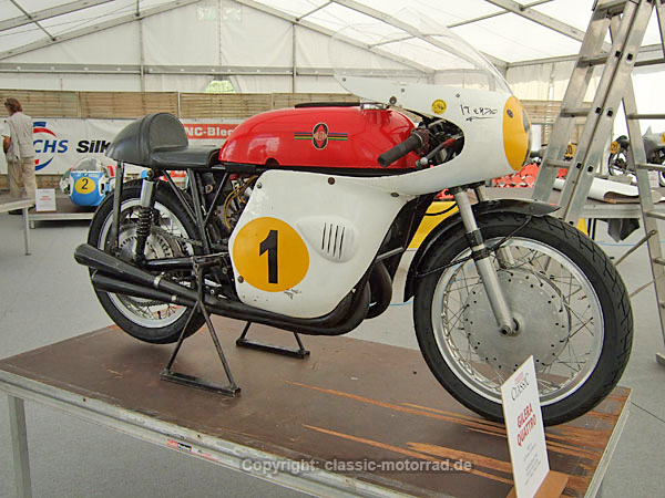 Gilera Quattro, 500ccm, Scuderia Duke 1963, Fahrer John Hartle
