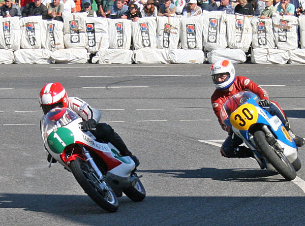 Rodney Gould Yamaha YZ632, Marcel Ankone Suzuki TR500 - Sonderlauf Ferry Brouwer
