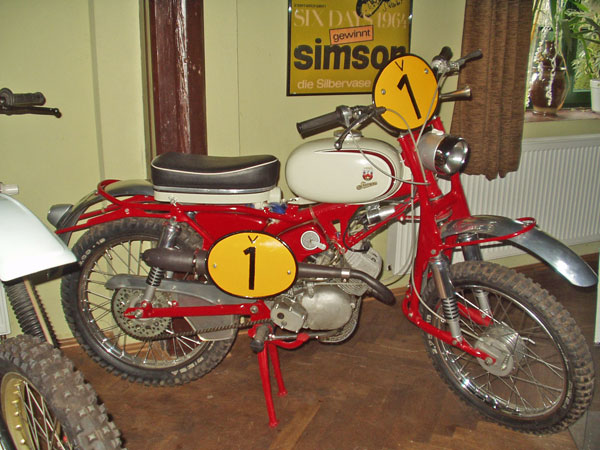 Simson GS50, Siegermaschine SixDays 1964 in Erfurt
