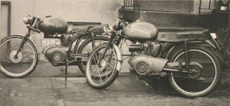 1961 wurden diese Rennerle-Mopeds (Quickly-Cavallino) des NSU Motors beraubt+mit RICHTIGEN Motoren bestückt--5PS mit Moped Kennzeichen war Pflicht
