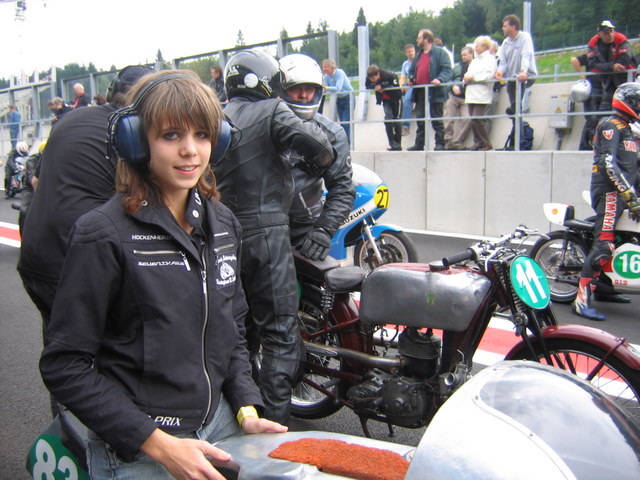 Spa 2007 Team Classic Motorcycles
Tochter Madeleine 
