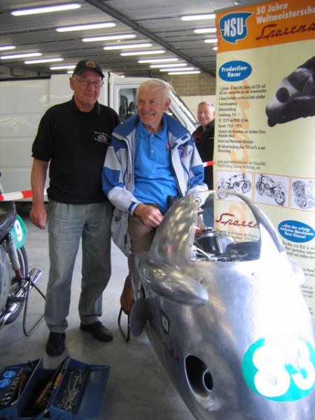 Spa 2007 Team Classic Motorcycles
Zwei echte Sportmax Fahrer von 1955:  Sammy Miller und Wolfgang Brand v.r.n.l.
